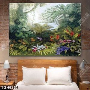 Tranh sơn dầu khu rừng