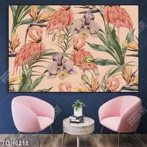 Tranh decor hồng hạc