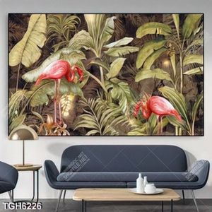 Tranh decor chim hồng hạc