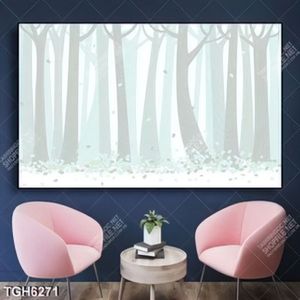 Tranh rừng cây in canvas đẹp