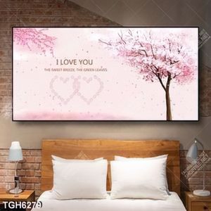 Tranh ghép cây hoa đào nghệ thuật đẹp