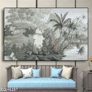 Tranh sơn dầu rừng cây nghệ thuật