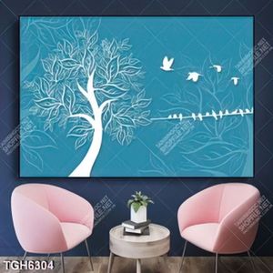 Tranh cây và chim decor đẹp