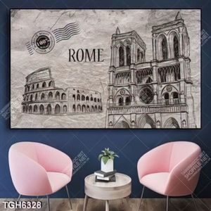 Tranh phác thảo nhà thờ Đức Bà Paris