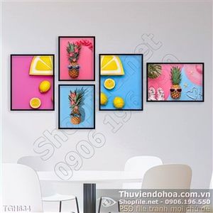 Tranh ghép trái cây quả dứa