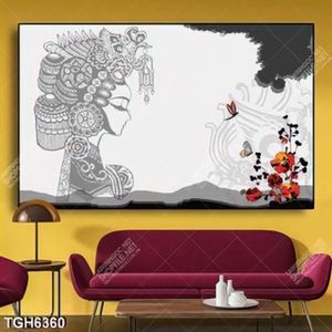 Tranh ghép cô gái thổ dân