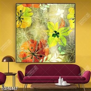 Tranh sơn dầu hoa decor