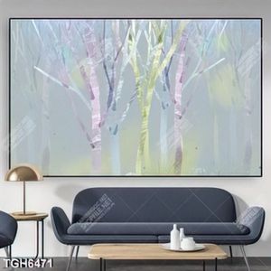 Tranh sơn dầu cây nghệ thuật decor