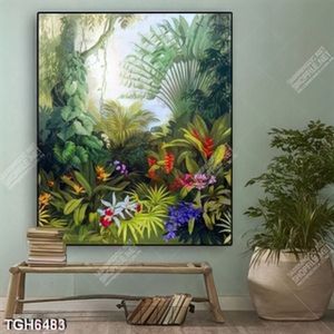 Tranh khổ dọc khu rừng đẹp