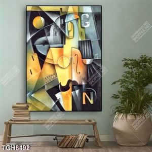 Tranh ghép nghệ thuật trừu tượng in canvas đẹp