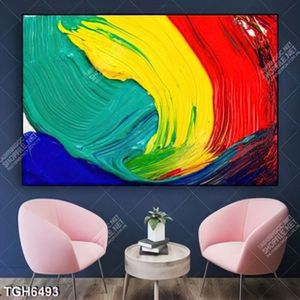 Tranh sơn dầu vệt màu đẹp