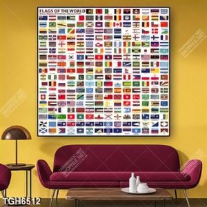 Tranh ghép lá cờ các nước trên thế giới