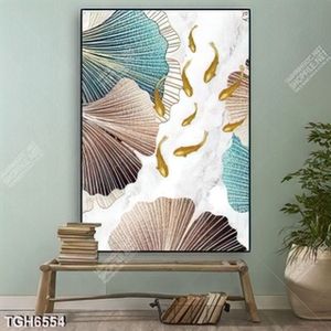 Tranh ghép đàn cá gold