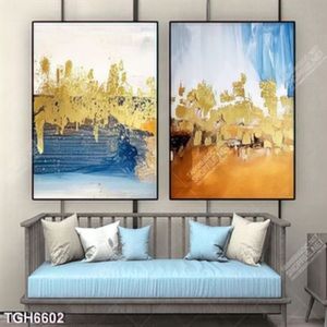 Tranh ghép 2 tấm sơn dầu