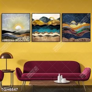 Tranh ghép 3 tấm decor nghệ thuật