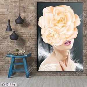 Tranh ghép chân dung người mẫu thời trang