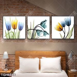 Tranh ghép 3 tấm hoa tulip