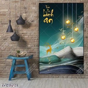 Tranh ghép thư pháp bình an