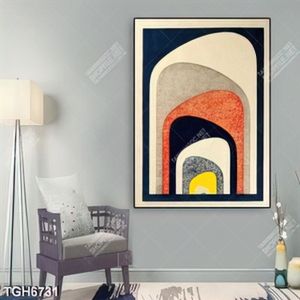 Tranh ghép khổ dọc trừu tượng