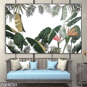 Tranh ghép decor lá