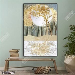 Tranh khổ dọc cây và ánh trăng