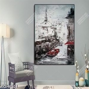 Tranh sơn dầu góc phố