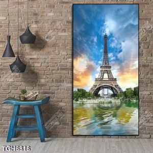 Tranh sơn dầu tháp eiffel