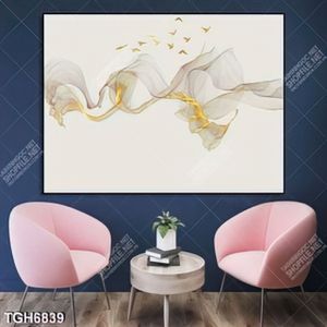 Tranh lụa và đàn chim