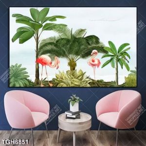 Tranh đôi chim Hạc và cây