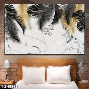 Tranh lá dừa gold