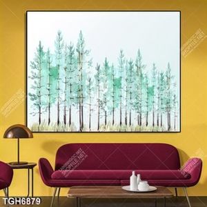 Tranh màu nước rừng cây