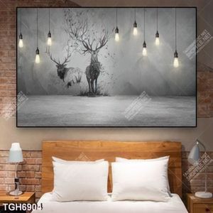 Tranh ghép hươu decor
