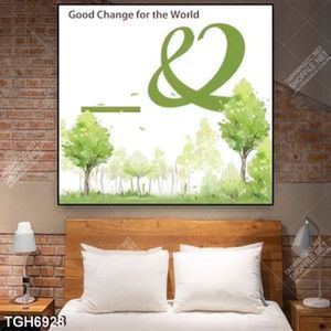 Tranh màu nước cây rừng