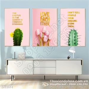 Tranh ghép cây xương rồng