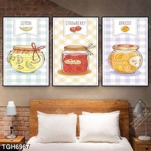 Tranh ghép 3 tấm các loại mứt