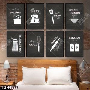 Tranh ghép 8 tấm dụng cụ làm bánh kem