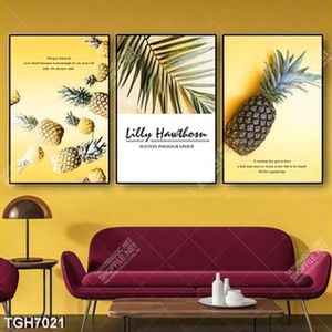 Tranh ghép 3 tấm trái thơm