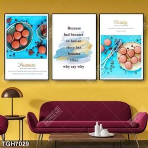 Tranh ghép 3 tấm bánh rán