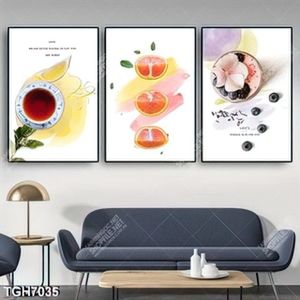 Tranh ghép 3 tấm tách trà
