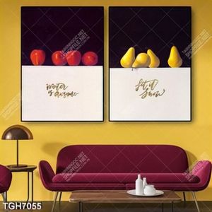 Tranh ghép 2 tấm trái cây