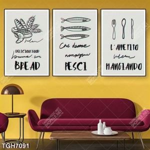 Tranh ghép vẽ food