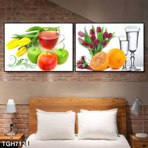 Tranh ghép 2 tấm tách trà
