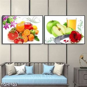 Tranh ghép 2 tấm nước sinh tố