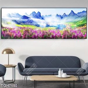 Tranh sơn dầu cánh đồng hoa