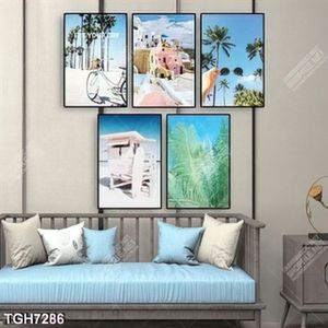 Tranh ghép 5 tấm phong cảnh phố