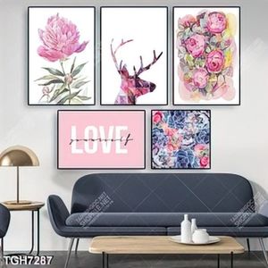 Tranh ghép 5 tấm nghệ thuật decor tường