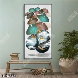 Tranh khổ dọc hươu vàng