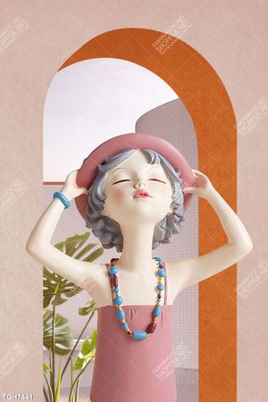 Tranh ghép tôn vẻ đẹp mảng tường trắng