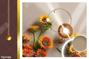 Tranh ghép tôn vẻ đẹp mảng tường trắng