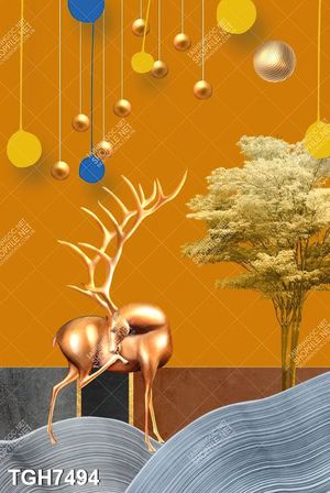 Tranh treo tường 3D đẹp cho phòng khách hiện đại